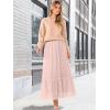 imageANRABESS Maxi Skirts for Women Tulle Long Tiered Elastic High Waisted A Line Flowy Dressy Casual Skirt 2025 Fall TrendyLight Pink
