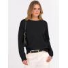 imageANRABESS Oversized Sweaters for Women Casual Crewneck Knit Lightweight Chest Pocket Pullover Top 2025 Fall Travel OutfitsBlack