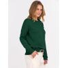 imageANRABESS Oversized Sweaters for Women Casual Crewneck Knit Lightweight Chest Pocket Pullover Top 2025 Fall Travel OutfitsForest Green
