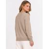 imageANRABESS Oversized Sweaters for Women Casual Crewneck Knit Lightweight Chest Pocket Pullover Top 2025 Fall Travel OutfitsWarm Khaki