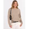 imageANRABESS Oversized Sweaters for Women Casual Crewneck Knit Lightweight Chest Pocket Pullover Top 2025 Fall Travel OutfitsWarm Khaki
