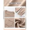 imageANRABESS Oversized Sweaters for Women Casual Crewneck Knit Lightweight Chest Pocket Pullover Top 2025 Fall Travel OutfitsWarm Khaki