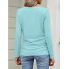imageANRABESS Shirts for Women Long Sleeve V Neck Tops Dressy Business Casual Side Ruched TShirts 2025 Fall Tee Blouses OutfitsAuqa