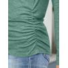 imageANRABESS Shirts for Women Long Sleeve V Neck Tops Dressy Business Casual Side Ruched TShirts 2025 Fall Tee Blouses OutfitsLight Green