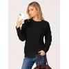 imageANRABESS Sweaters for Women Long Sleeve Crewneck Cable Knit Casual Loose Pullover Tops 2025 Trendy Fall Vintage OutfitsBlack