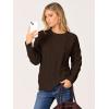 imageANRABESS Sweaters for Women Long Sleeve Crewneck Cable Knit Casual Loose Pullover Tops 2025 Trendy Fall Vintage OutfitsCoffee