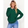 imageANRABESS Sweaters for Women Long Sleeve Crewneck Cable Knit Casual Loose Pullover Tops 2025 Trendy Fall Vintage OutfitsForest Green