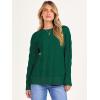 imageANRABESS Sweaters for Women Long Sleeve Crewneck Cable Knit Casual Loose Pullover Tops 2025 Trendy Fall Vintage OutfitsForest Green