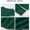 imageANRABESS Sweaters for Women Long Sleeve Crewneck Cable Knit Casual Loose Pullover Tops 2025 Trendy Fall Vintage OutfitsForest Green