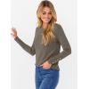 imageANRABESS Sweaters for Women Long Sleeve Crewneck Fitted Business Casual Pullover Tops 2025 Fall Outfits with Button CuffCamel