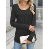 imageANRABESS Tunic Tops for Women Long Sleeve Babydoll Cute Shirts Loose Flowy Pleated Tummy Hide Blouses 2025 Fall Outfits M3XLBlack