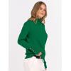 imageANRABESS Turtleneck Sweaters for Women 2025 Fall Long Sleeve Dressy Casual Soft Knitted Button Basic Pullover Tops OutfitsGreen