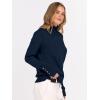 imageANRABESS Turtleneck Sweaters for Women 2025 Fall Long Sleeve Dressy Casual Soft Knitted Button Basic Pullover Tops OutfitsNavy Blue