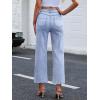 imageANRABESS Wide Leg Jeans for Women High Waist Baggy Straight Stretchy Flare Cropped Denim Pants with Patch Pockets 2025 TrendyLight Gray Blue