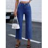 imageANRABESS Wide Leg Jeans for Women High Waist Baggy Straight Stretchy Flare Cropped Denim Pants with Patch Pockets 2025 TrendyWashed Navy Blue