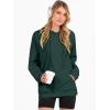 imageANRABESS Women Hoodies Long Sleeve Loose Fit Fleece Hooded Sweatshirts Drawstring Pullover Top With Pockets 2025 Fall OutfitsDeep Green