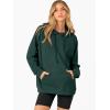 imageANRABESS Women Hoodies Long Sleeve Loose Fit Fleece Hooded Sweatshirts Drawstring Pullover Top With Pockets 2025 Fall OutfitsDeep Green