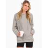 imageANRABESS Women Hoodies Long Sleeve Loose Fit Fleece Hooded Sweatshirts Drawstring Pullover Top With Pockets 2025 Fall OutfitsGrey Khaki