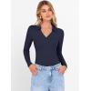 imageANRABESS Women Long Sleeve Polo Shirts V Neck Slim Rib Knit Collared Dressy Business Casual Top 2025 Basic Tee Fall OutfitsNavy Blue