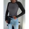 imageANRABESS Women Long Sleeve Shirts Ribbed Knit Slim Fitted Tops Casual Basic Tight Tee TShirts 2025 Fall Underscrubs LayerGrey Black