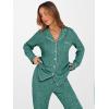 imageANRABESS Women Pajama Lounge Sets 2025 Fall 2 Piece Outfits Ribbed Long Sleeve Matching PJ Set Sleepwear LoungewearDeep Green