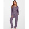 imageANRABESS Women Pajama Lounge Sets 2025 Fall 2 Piece Outfits Ribbed Long Sleeve Matching PJ Set Sleepwear LoungewearPurple
