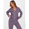 imageANRABESS Women Pajama Lounge Sets 2025 Fall 2 Piece Outfits Ribbed Long Sleeve Matching PJ Set Sleepwear LoungewearPurple