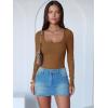 imageANRABESS Women Scoop Neck Bodysuits Long Sleeve Tops 2025 Fall Slim Fit Ribbed Knit Sexy Soft Basic Shirts Fashion OutfitsCamel