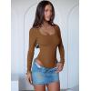 imageANRABESS Women Scoop Neck Bodysuits Long Sleeve Tops 2025 Fall Slim Fit Ribbed Knit Sexy Soft Basic Shirts Fashion OutfitsCamel