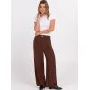 imageANRABESS Women Wide Leg Dress Pants Lightweight High Waisted Business Casual Trousers Dressy Office Work Palazzo Pants SlacksCoffee