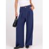 imageANRABESS Women Wide Leg Dress Pants Lightweight High Waisted Business Casual Trousers Dressy Office Work Palazzo Pants SlacksDeep Blue