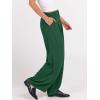 imageANRABESS Women Wide Leg Dress Pants Lightweight High Waisted Business Casual Trousers Dressy Office Work Palazzo Pants SlacksGreen Forest