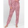 imageANRABESS Womens 2 Piece Outfits Pajama Sets Long Sleeve Henley Tops Sweatpants Matching Lounge Set 2025 Fall Pj SleepwearPink Dot Floral