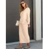 imageANRABESS Womens 2 Piece Outfits Sweater Skirt Sets Casual Long Sleeve V Neck Ribbed Knit Tops Midi Dress 2025 Fall FashionBeige