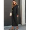 imageANRABESS Womens 2 Piece Outfits Sweater Skirt Sets Casual Long Sleeve V Neck Ribbed Knit Tops Midi Dress 2025 Fall FashionBlack