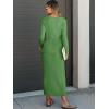 imageANRABESS Womens 2 Piece Outfits Sweater Skirt Sets Casual Long Sleeve V Neck Ribbed Knit Tops Midi Dress 2025 Fall FashionGreen
