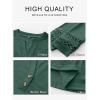 imageANRABESS Womens 34 Length Lace Sleeve Tops Henley V Neck Shirts Dressy Casual Business Blouses 2025 Fall TShirts OutfitsForest Green