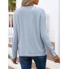 imageANRABESS Womens Eyelet Tops Long Sleeve Henley Shirts Business Dressy Casual Blouse Vacation TShirt 2025 Fall OutfitsLight Blue