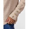 imageANRABESS Womens Eyelet Tops Long Sleeve Henley Shirts Business Dressy Casual Blouse Vacation TShirt 2025 Fall OutfitsLight Tan