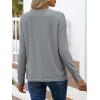imageANRABESS Womens Eyelet Tops Long Sleeve Henley Shirts Business Dressy Casual Blouse Vacation TShirt 2025 Fall OutfitsSilver Grey