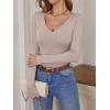 imageANRABESS Womens Fitted Sweaters 2025 Fall Long Sleeve V Neck Basic Tops Lightweight Knitted Slim Dressy Casual Work ShirtsGrey Khaki