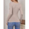 imageANRABESS Womens Fitted Sweaters 2025 Fall Long Sleeve V Neck Basic Tops Lightweight Knitted Slim Dressy Casual Work ShirtsGrey Khaki