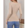imageANRABESS Womens Fitted Sweaters 2025 Fall Long Sleeve V Neck Basic Tops Lightweight Knitted Slim Dressy Casual Work ShirtsLight Khaki
