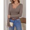 imageANRABESS Womens Fitted Sweaters 2025 Fall Long Sleeve V Neck Basic Tops Lightweight Knitted Slim Dressy Casual Work ShirtsNutmeg