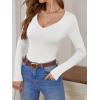 imageANRABESS Womens Fitted Sweaters 2025 Fall Long Sleeve V Neck Basic Tops Lightweight Knitted Slim Dressy Casual Work ShirtsWhite