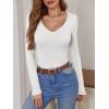 imageANRABESS Womens Fitted Sweaters 2025 Fall Long Sleeve V Neck Basic Tops Lightweight Knitted Slim Dressy Casual Work ShirtsWhite
