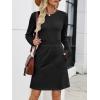 imageANRABESS Womens Long Sleeve Dress 2025 Fall Casual Elastic Waist Short Mini T Shirt Dresses with Pockets Travel OutfitsBlack