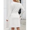 imageANRABESS Womens Long Sleeve Dress 2025 Fall Casual Elastic Waist Short Mini T Shirt Dresses with Pockets Travel OutfitsWhite