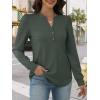imageANRABESS Womens Long Sleeve Henley Tops Waffle Knit Tunics Shirts Dressy Casual Blouses Cute TShirts 2025 Fall OutfitArmy Green