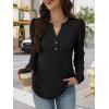 imageANRABESS Womens Long Sleeve Henley Tops Waffle Knit Tunics Shirts Dressy Casual Blouses Cute TShirts 2025 Fall OutfitBlack